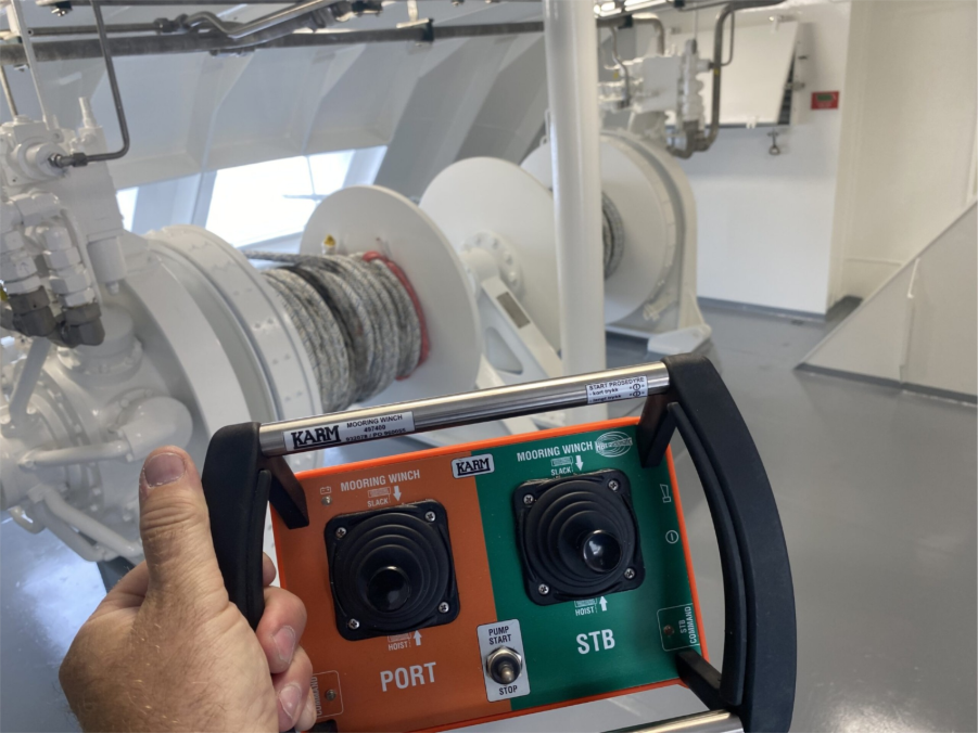 Karmøy Winch develops and produces a wide range of winches, including anchor winches, mooring winches and auxiliary winches for fishing vessels and offshore applications. 